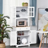 thumbnail of HOMCOM Credenza Alta per Cucina Mobile Buffet in Legno Bianco