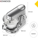 thumbnail of Kenwood KVC85.004SI Titanium Chef Baker: Robuste Küchenmaschine für anspruchsvolle Aufgaben