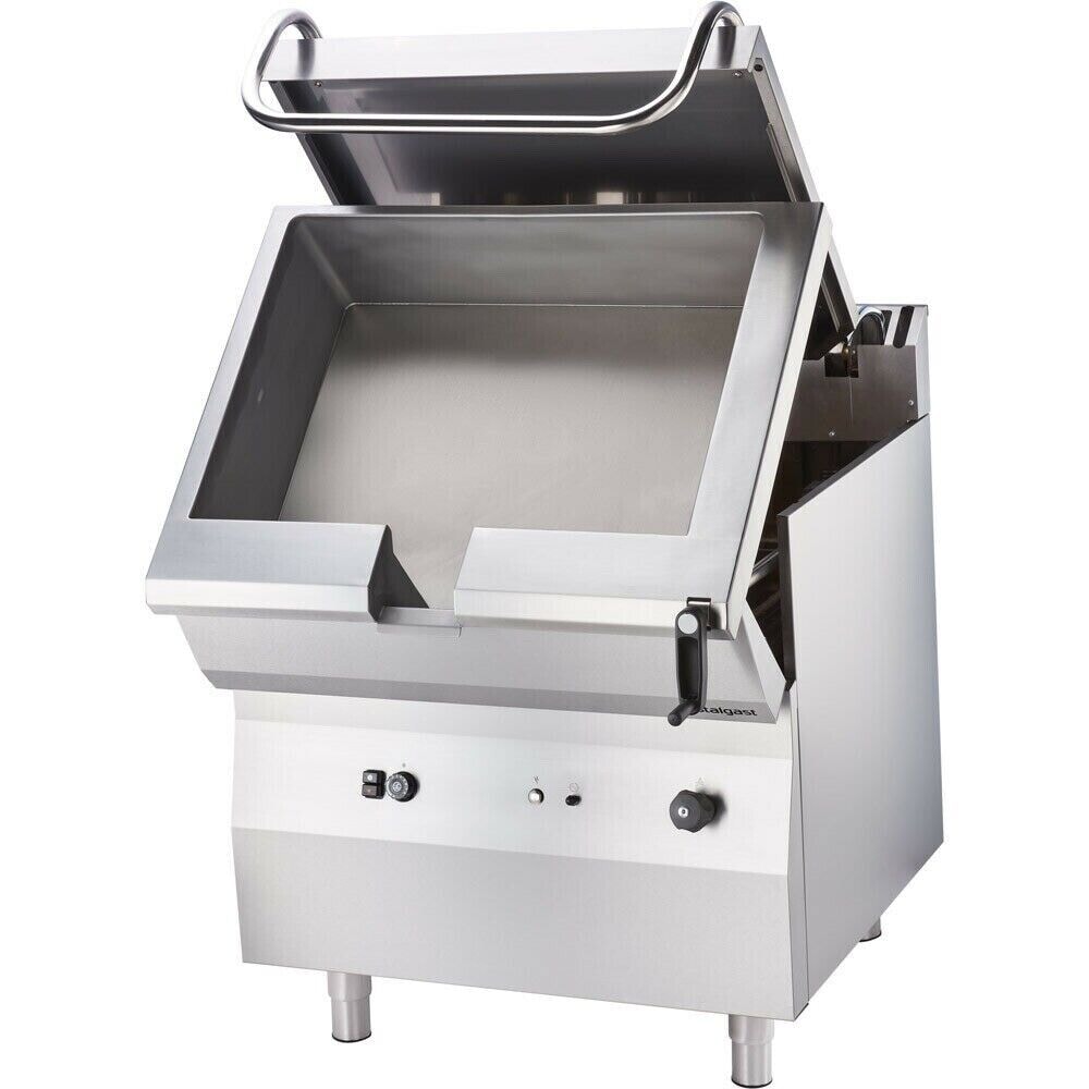 Gas Kippbratpfanne Kipper Kippbräter 200 Kotelettes/h 800 x 700 x 850 mm