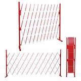 thumbnail of Griglia di protezione HWC-B34, griglia di protezione a forbice estensibile, alluminio rosso-bianco ~ altezza 153cm, larghezza 36-300cm