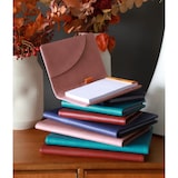 thumbnail of Livret porte-bloc Rhodiarama, pour bloc N°16 / A5, en simili cuir italien, coloris noir