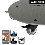 thumbnail of WAGNER Pflanzenroller HPL BLACK Ø 38 x 7,5 cm, innen & außen, Soft-Rollen Bremse, Tragkraft 100 kg, DE Ware - 20063001