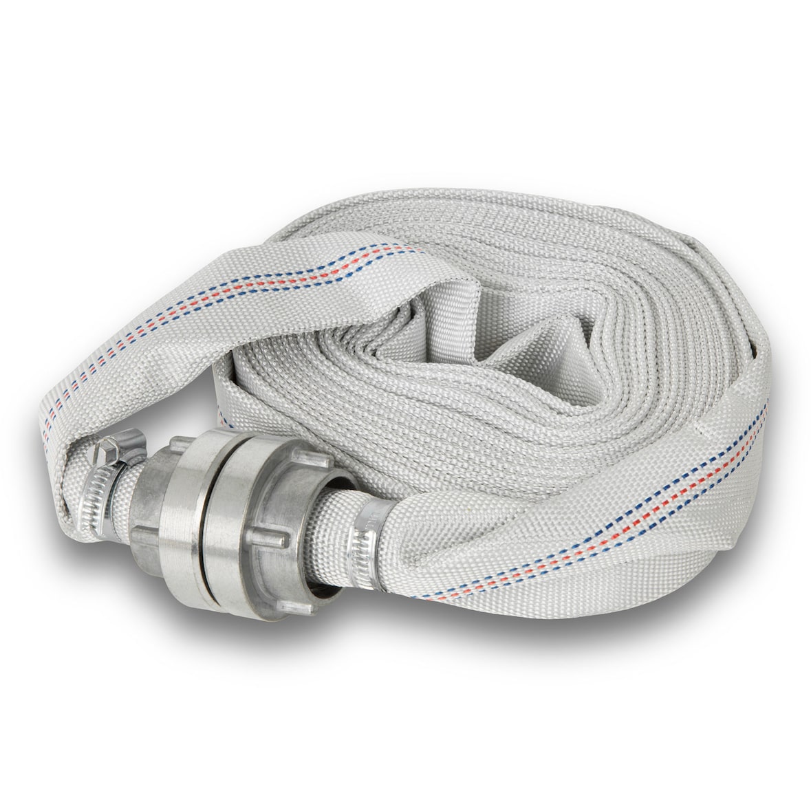 EBERTH 1" Feuerwehrschlauch 10m mit Storz Kupplung, Gewebeschlauch für Industrie, Wasser, Pumpe, Garten, Storz 25-D