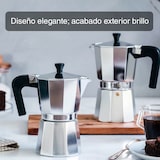 thumbnail of Lacor - 62022 - Cafetière Italienne Turin, Cafetière Express, Fonte d'Aluminium Capacité 12 Tasses, Finition Brillante