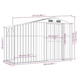 thumbnail of Helloshop26 - Abri de jardin cabane cabanon maison de stockage remise extérieur hangar outils robuste 277 x 93 x 179 cm acier 02_0022287