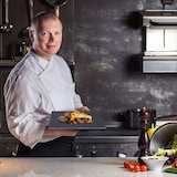 thumbnail of Relaxdays Schieferplatte 6er Set, Servierplatte Quadrat, 25 x 25 cm, zum Servieren von Käse, Sushi, Desserts, schwarz