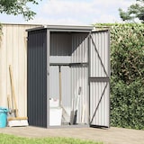 thumbnail of Abri à outils de jardin anthracite 88x89x161 cm acier galvanisé Modèle AbriNaturel 10