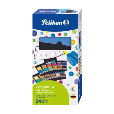 Farbkasten ProColor® 735 PC/24, 24 Farben, schwarz/blau