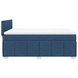 thumbnail of vidaXL Boxspringbett mit Matratze Blau 140x200 cm Stoff