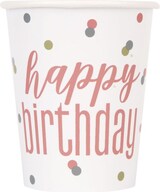 thumbnail of 21. Geburtstag Partyset Einweggeschirr roségold 48 tlg. Partygeschirr Teller Becher Servietten
