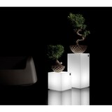 thumbnail of Lyxo Design - Tavolino Rotondo Luminoso con Cavo - Serie Blok da Esterno e Interno in Polietilene colore Bianco 55x55 cm (d x h) TA320-0550X1