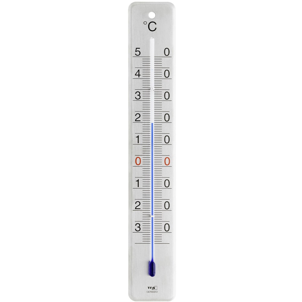 Thermometer Innen & Außen Edelstahl gebürstet