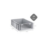 thumbnail of PROREGAL Eurobox NextGen Store | HxBxT 17x40x60cm | 34 Liter | Front offen | Eurobehälter, Transportbox, Transportbehälter, Stapelbehälter