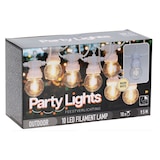 thumbnail of WellHome - Guirnalda de luces LED blancas cálidas para decoración interior 10 bolas G50 con temporizador y transformador incluido