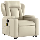 thumbnail of vidaXL Massagesessel mit Aufstehhilfe Elektrisch Creme Kunstleder