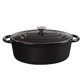 thumbnail of CHEF CUISINE Bräter in Schwarz, Energieeffizient, 3-lagig emailliertes Gusseisen