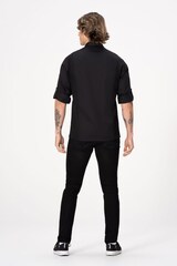 thumbnail of Chef Works® Kochjacke LANSING, Druckverschluss, Cool Vent™, lite, Schwarz, Größe 3XL