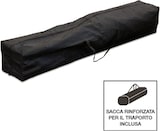 Saco de transporte preto para acessórios de pavilhão.