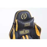 thumbnail of Racing bureaustoel Limit zwart/geel/met voetensteun