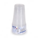 thumbnail of 500x Trinkbecher transparent klar mit Eichstrich 0,3 l 300 ml PP