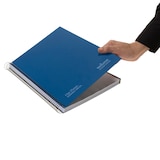 thumbnail of Caderno A4+ capa extra rígida 120H 80G pautado microperfurado 5 faixas cor Navigator Azul