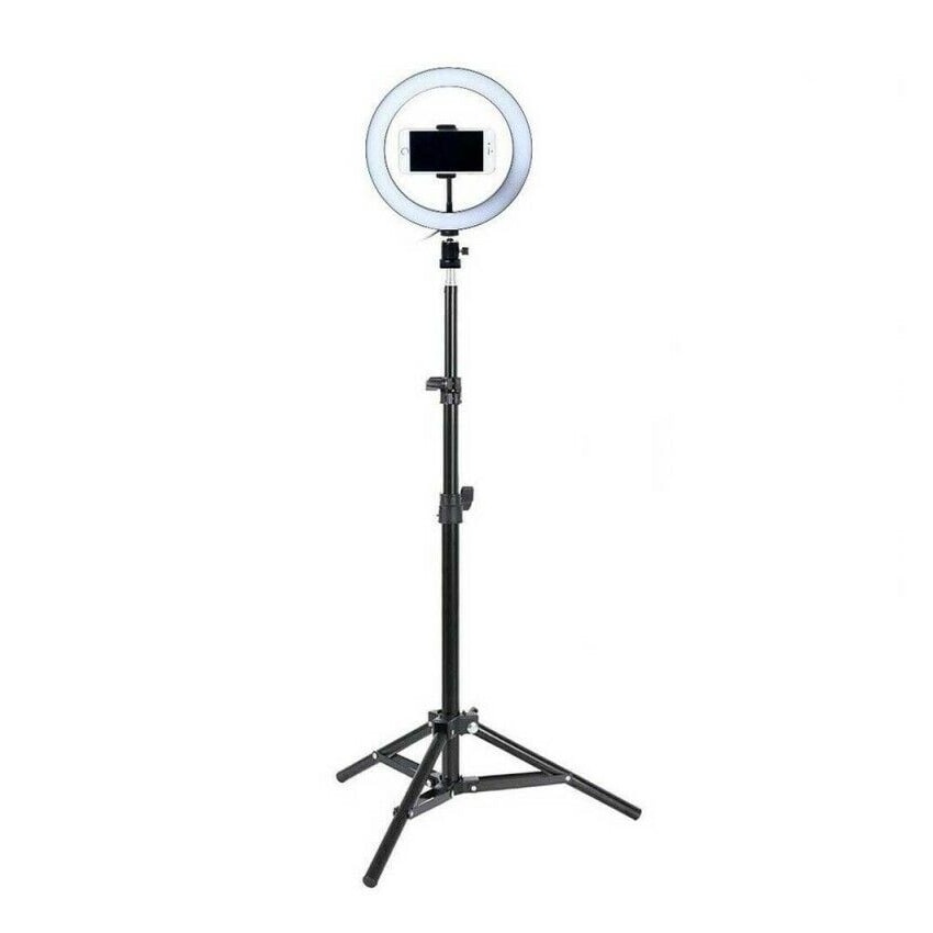 Anillo de luz LED aro para fotografía 26cm + tripode 2,1mts