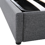 thumbnail of Merax Polsterbett Stauraum Doppelbett LED App-Control Bett mit aufladen USB Type C, Verstellbares Kopfteil ,160x200cm, Grau