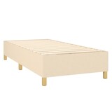 thumbnail of vidaXL Boxspringbett mit Matratze & LED Creme 90x200 cm Stoff