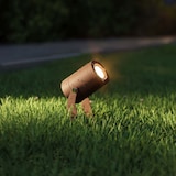 thumbnail of Sair - Refletor LED redondo 10W IP65 Corten 3000K - Luz de jardim para plantas ou sebes h36cm - Beneito faure