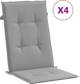 thumbnail of vidaXL Gartenstühle 4 Stk., Gartenstuhl mit Kissen, Stuhl Sessel Hochlehner Verstellbar Klappbar, Klappstuhl Terrassenstuhl, Massivholz Teak