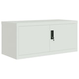 thumbnail of vidaXL Aktenschrank Hellgrau 90x40x110 cm Stahl