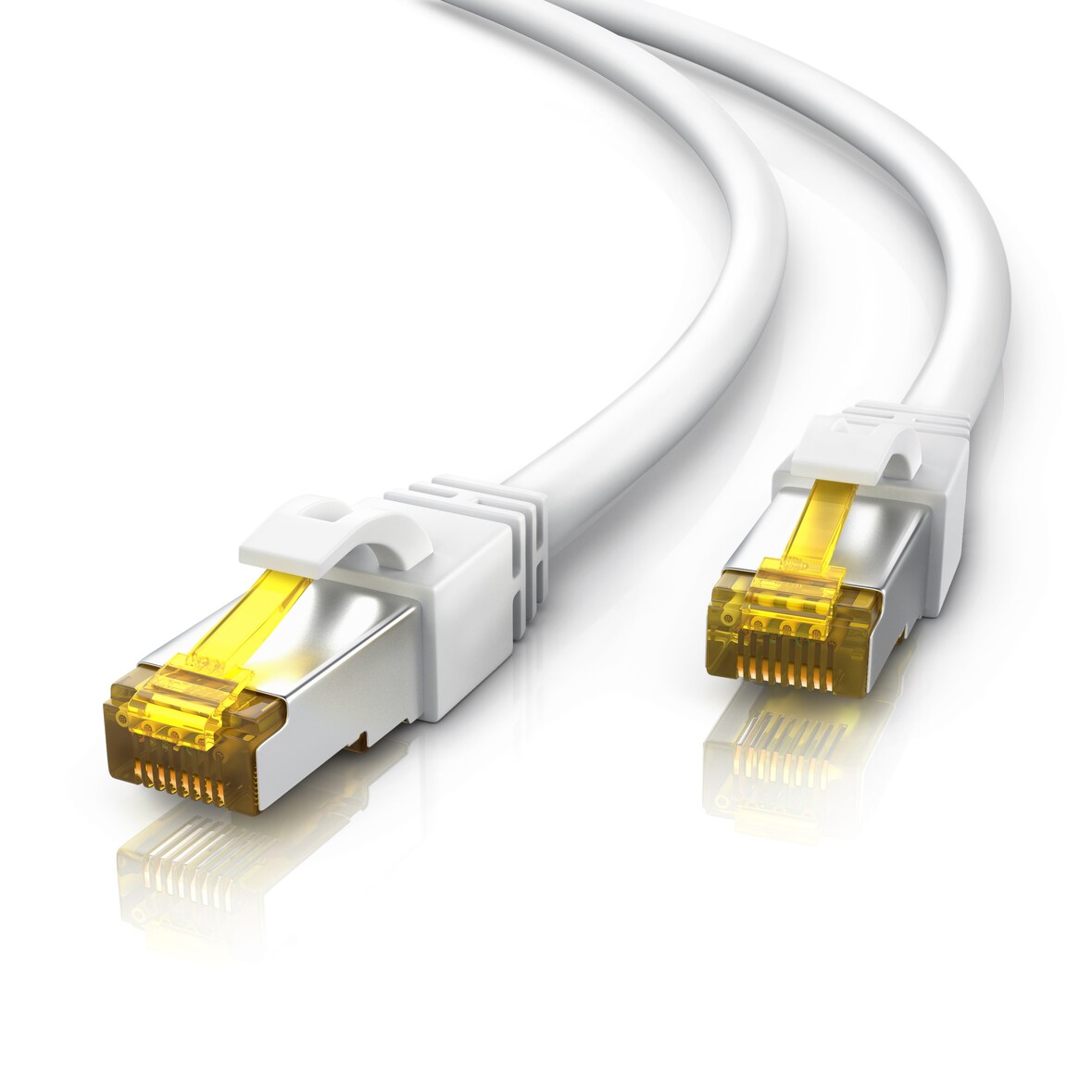Primewire LAN-Kabel CAT.7, RJ-45 (Ethernet), Gigabit Ethernet S/FTP Netzwerkkabel, 10000 Mbit/s, Patchkabel - 3m