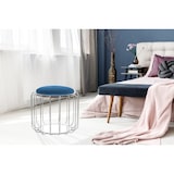 thumbnail of Kayoom Beistelltisch / Pouf Comfortable 110 Dunkelblau / Silber