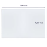 thumbnail of FRANKEN Whiteboard 180 x 120 cm, Schreibtafel X-tra!Line, lackiert, magnetisch, beschreibbar, trocken abwischbar, mit Aluminiumrahmen, Magnettafel