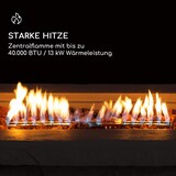 thumbnail of Anafi Gas-Feuerstelle 40.000BTU/13kW Abdeckung Edelstahlbrenner Beiger Stein