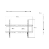 thumbnail of Suporte de parede para Smart TV LCD led TV para monitores de 32" a 80" polegadas VESA 100 mm a 600 mm