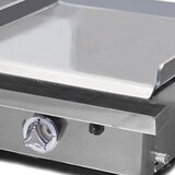 thumbnail of MBH - Gasgrill Bratplatte 400x400+400x400 mm wirtschaftlich für die Gastronomie. Zwei-Zonen Fry Top aus laminiertem Stahl für Bar und Restaurant.