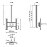 thumbnail of SMS Flatscreen CM ST Monitor Deckenhalterung 1800mm (FS061024-P0)
