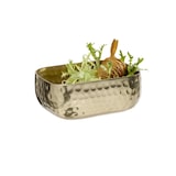 thumbnail of Schaaltje -CRAFT-, aluminium, gehamerd, goud, 12 x 9,5 x 5 cm, 0,35 L