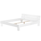 thumbnail of Großfamilienbett mit Überlänge 200x220 aus massiver Buche weiß Zubehör wählbar V-60.86-20-220W Rollrost und Matratze inkl.