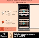 thumbnail of Klarstein Vinovilla Grande 116 Built-in Duo Weinkühlschrank 306 Ltr 116 Fl. LED Edelstahl