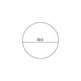 thumbnail of UNiLUX Wanduhr/Quarzuhr "POP", Durchmesser: 300 mm, weiß