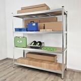 thumbnail of 4x Schwerlastregal 180x160x60 cm Traglast 1000 kg Steckregal Lagerregal Kellerregal Werkstattregal