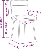 thumbnail of vidaXL Esszimmerstühle 2 Stk. Blau Samt