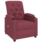 thumbnail of vidaXL Massagesessel Weinrot Stoff