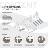 thumbnail of ECD Germany Design Badheizkörper Iron EM 600×1000 mm Weiß, Paneelheizkörper Handtuchtrockner Radiator Badheizung