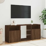 thumbnail of vidaXL TV-Schrank mit LED-Leuchten Braun Eichen-Optik 120x30x50 cm