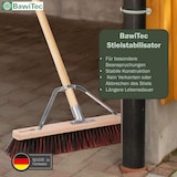 thumbnail of Stabiler Profi Straßenbesen 80cm Breit mit Metall-Stielstabilisator Verstärkung mit Holzstiel 160cm Lang Stiel Arenga-Mix Besen Kehrbesen