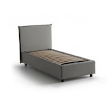 thumbnail of Dmora Letto singolo Cassiopea, Letto contenitore con rivestimento in tessuto, 100% Made in Italy, adatto per materasso Cm 80x200, Grigio