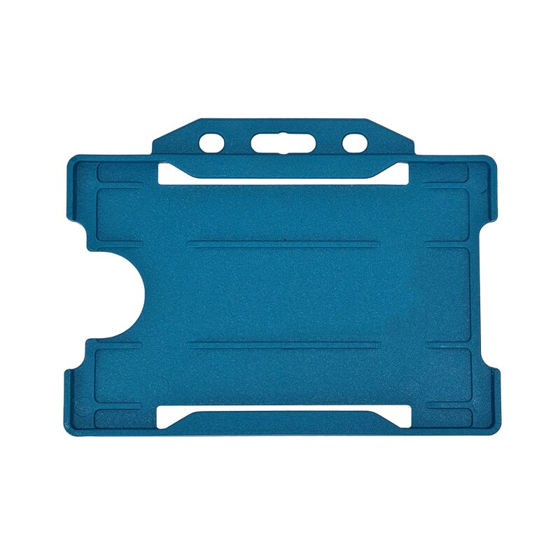 Porte-badge en plastique détectable - Horizontal - bleu (lot de 100)
